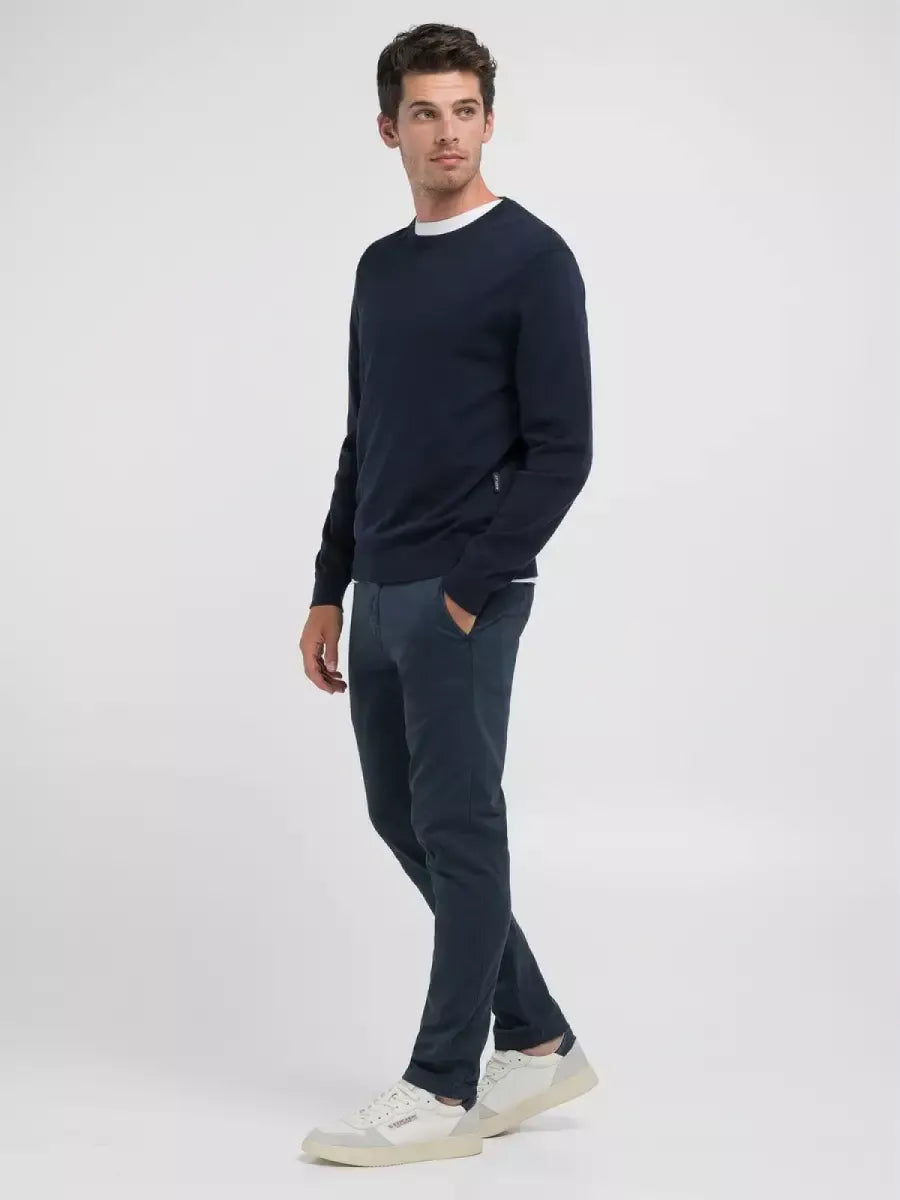 REPLAY Crew-Neck Pullover - Donkerblauw