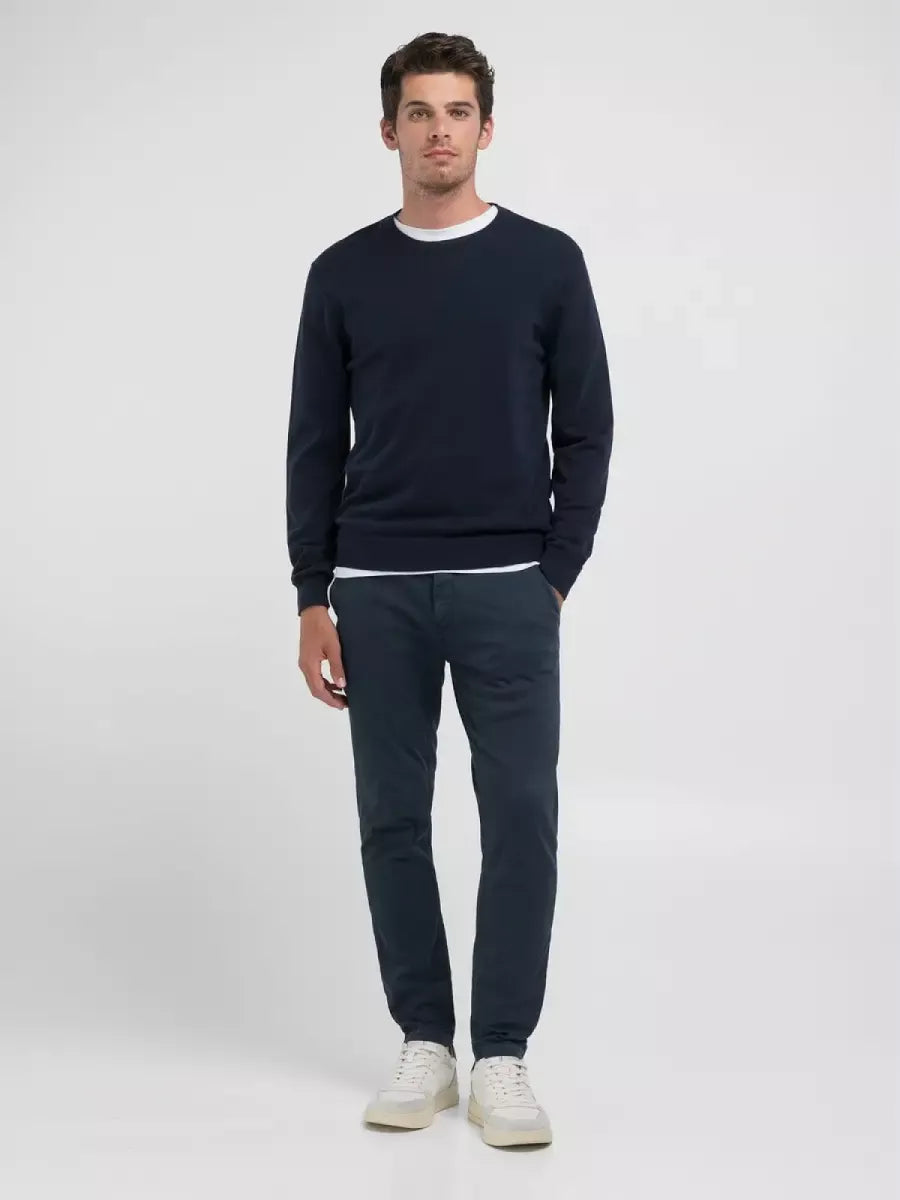 REPLAY Crew-Neck Pullover - Donkerblauw