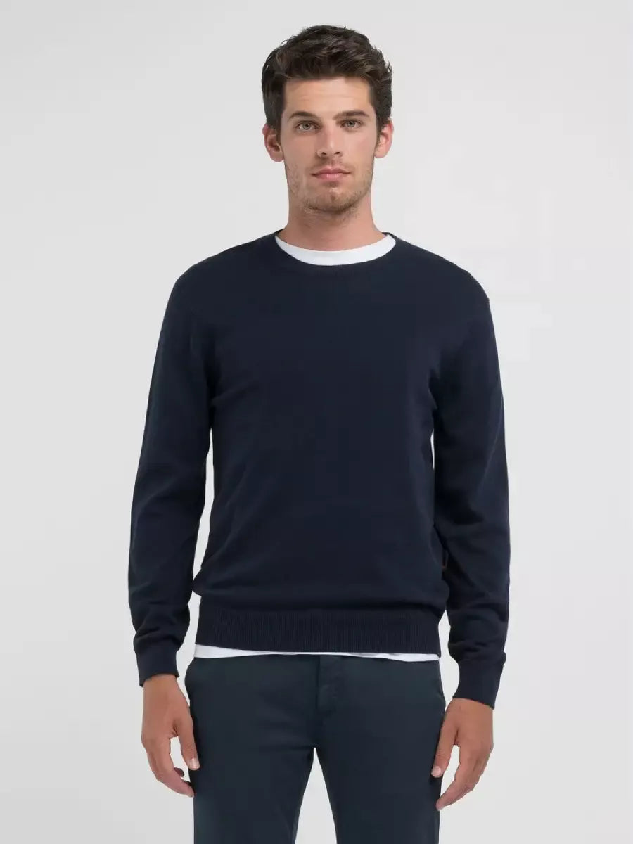 REPLAY Crew-Neck Pullover - Donkerblauw