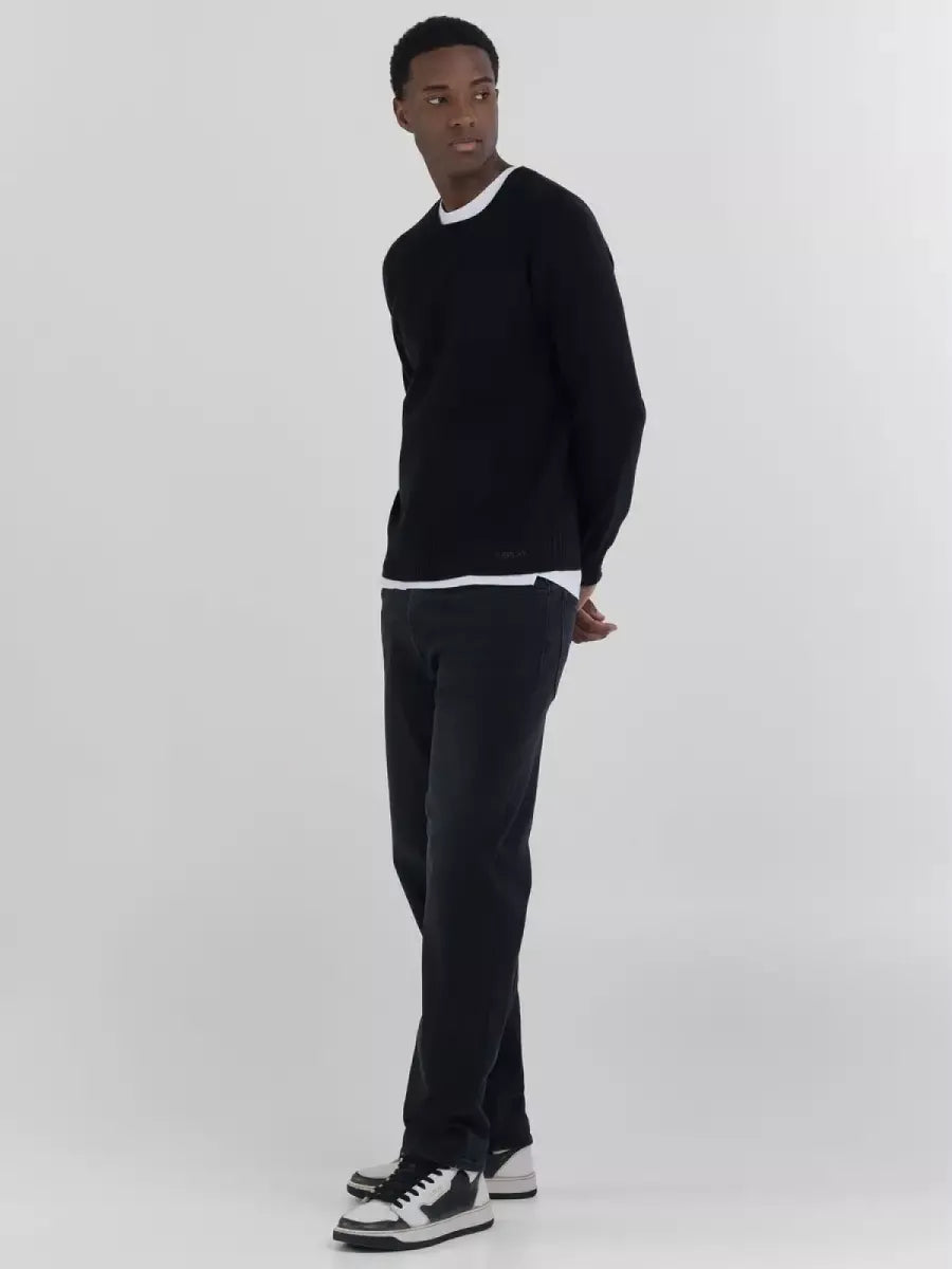 REPLAY Crew-Neck Sweater - Zwart