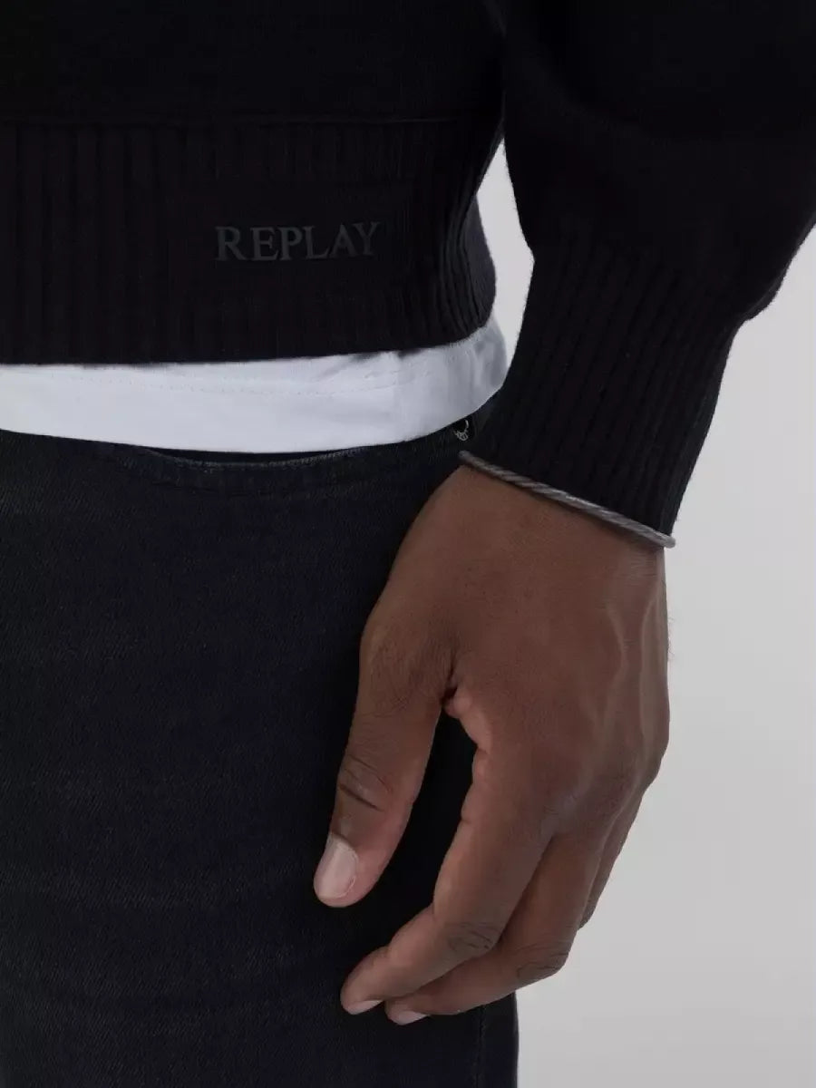 REPLAY Crew-Neck Sweater - Zwart