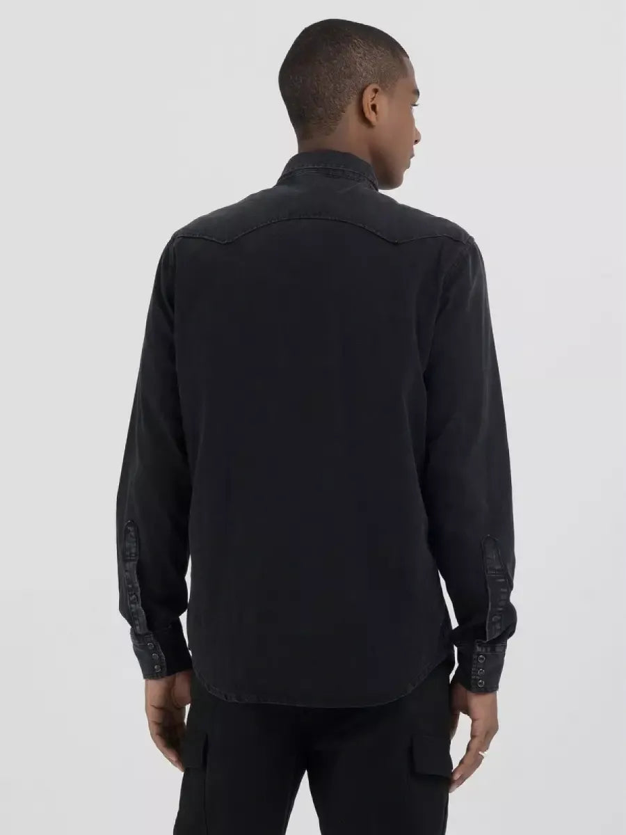 REPLAY Western Denim Shirt - Black Washed