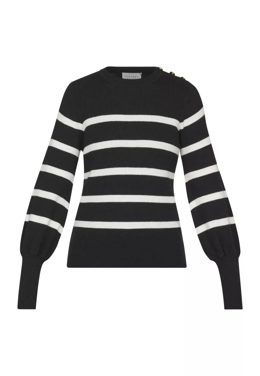 SISTERS POINT Hani Stripe - Black