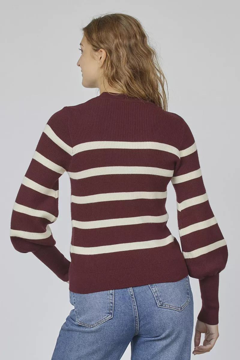 SISTERS POINT Hani Stripe - Bordeaux