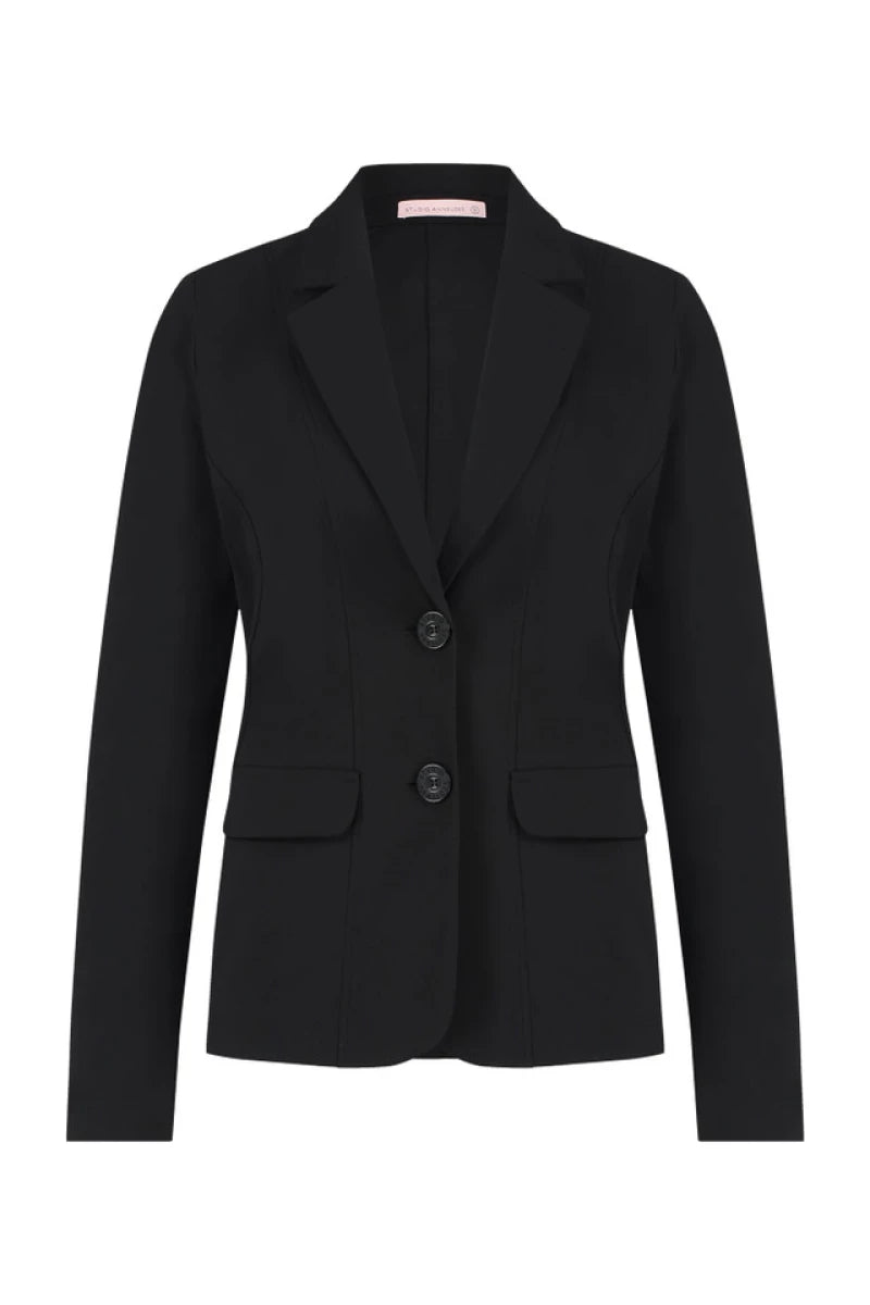 STUDIO ANNELOES Clean blazer - Zwart