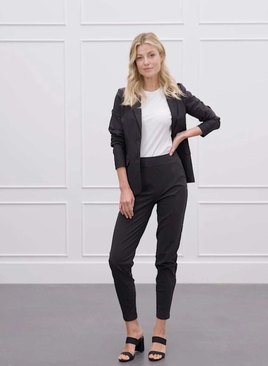 STUDIO ANNELOES Clean blazer - Zwart