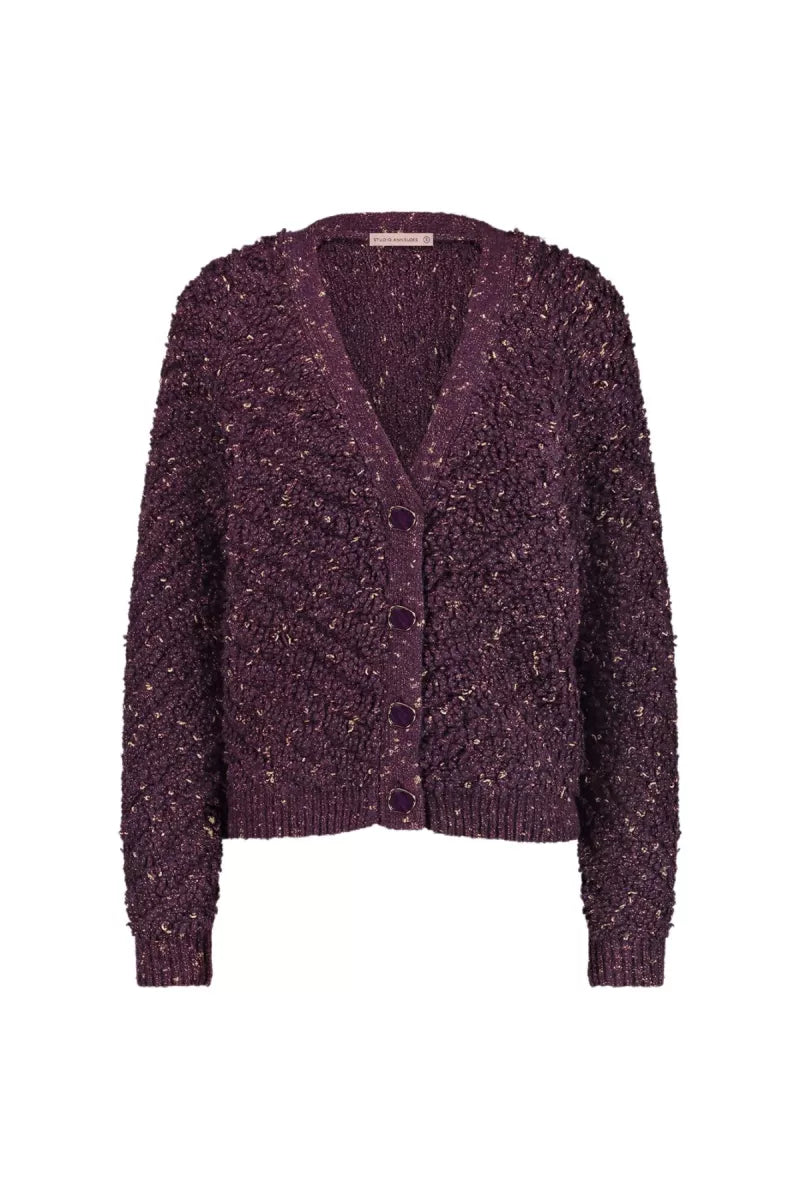 STUDIO ANNELOES Iris Chunky glitter cardigan