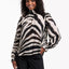 STUDIO ANNELOES Izza zebra crepe top