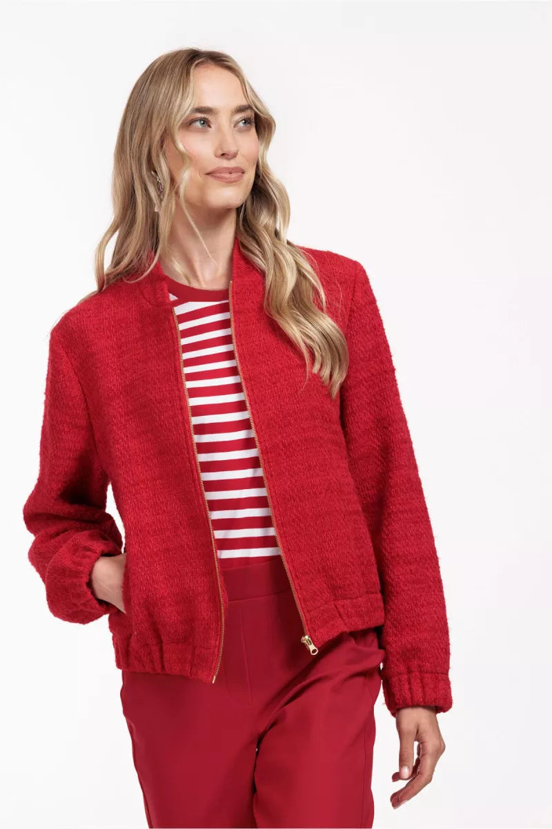 STUDIO ANNELOES Jax tweed bomber jacket