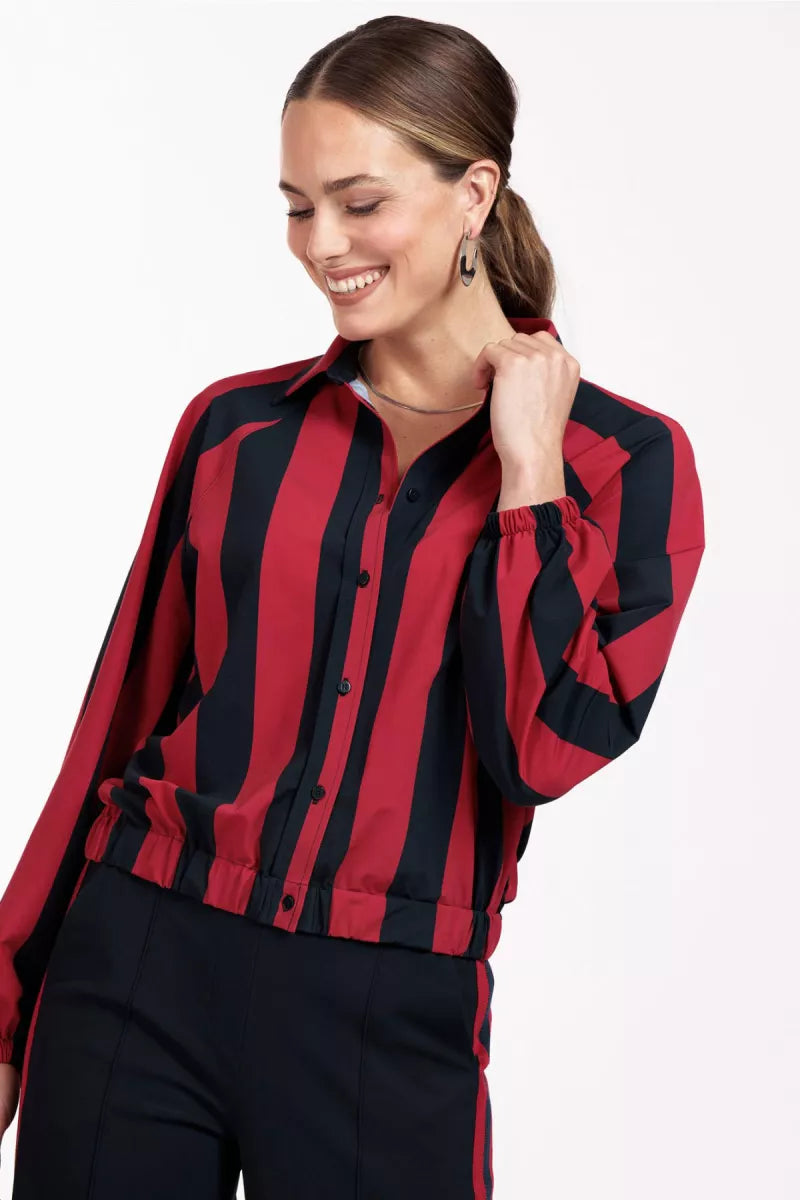 STUDIO ANNELOES Johni stripe blouse