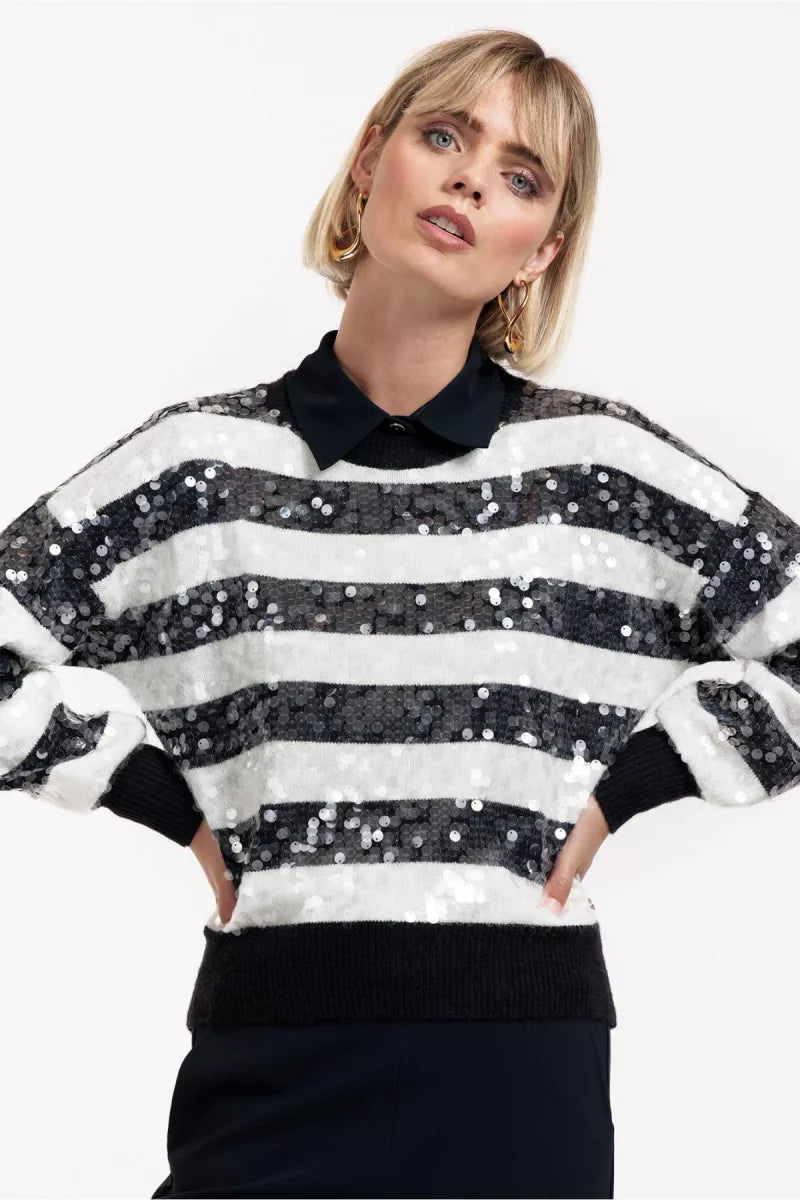 STUDIO ANNELOES Lilly sequins pullover