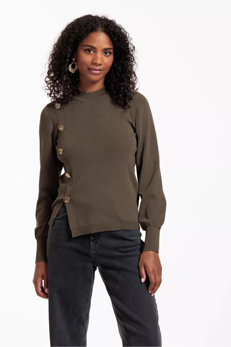 STUDIO ANNELOES Lovis button pullover