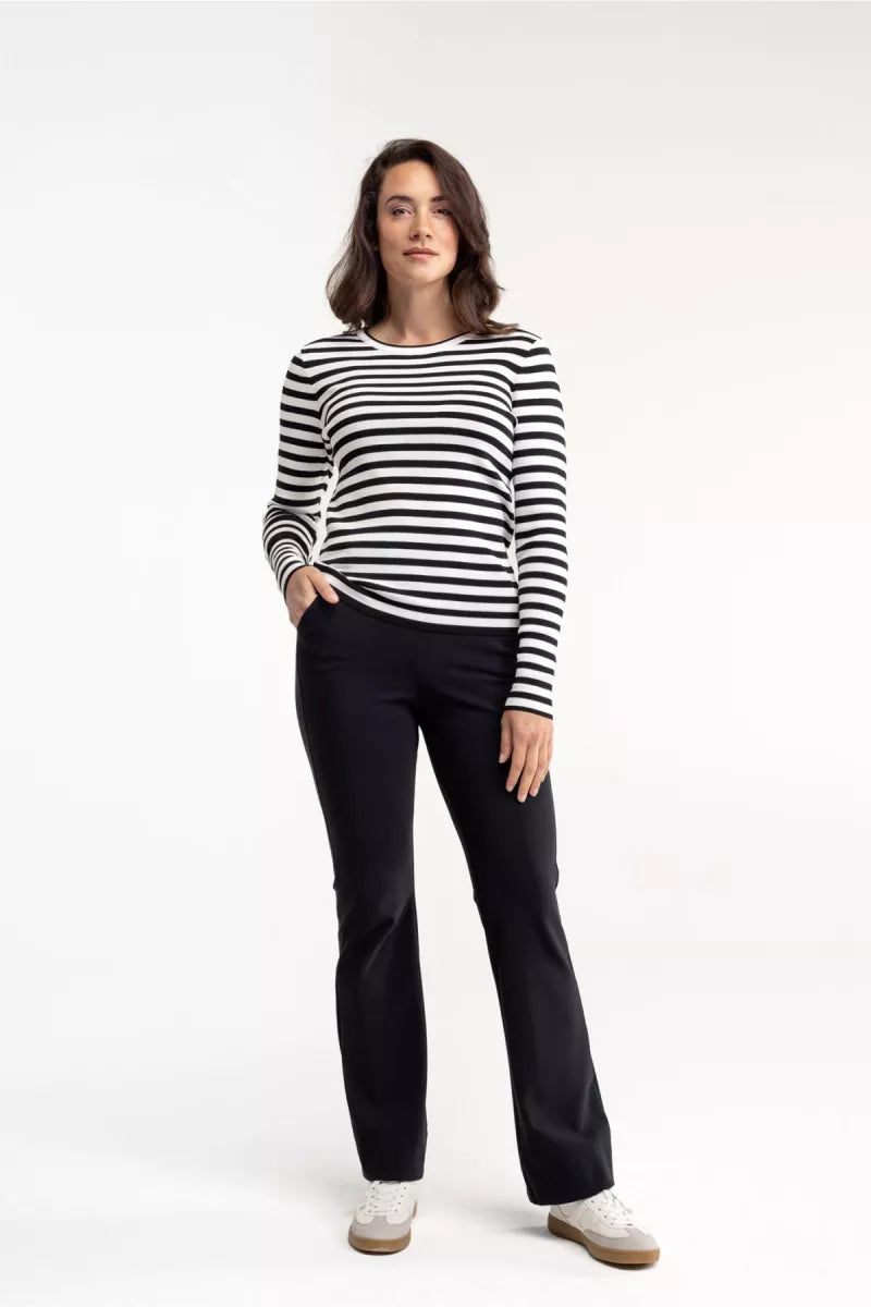 STUDIO ANNELOES Luna stripe LS - Black