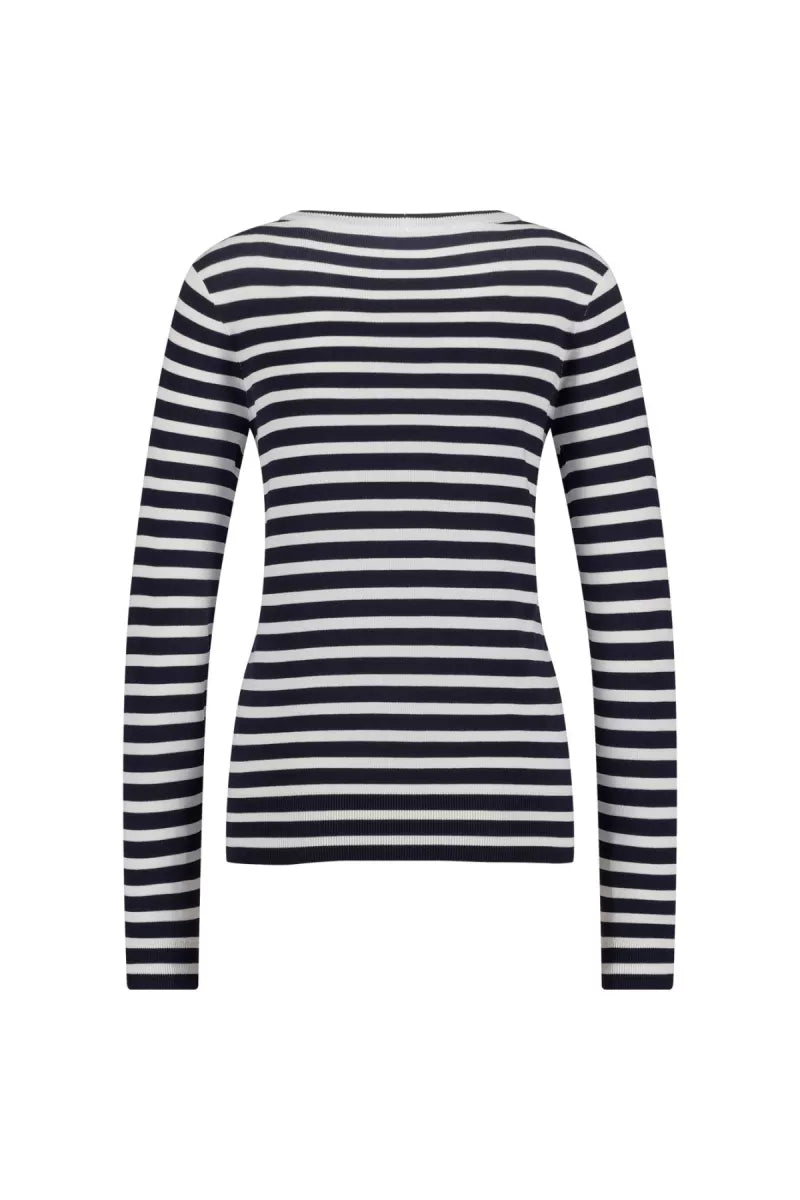 STUDIO ANNELOES Luna stripe LS - Dark Blue