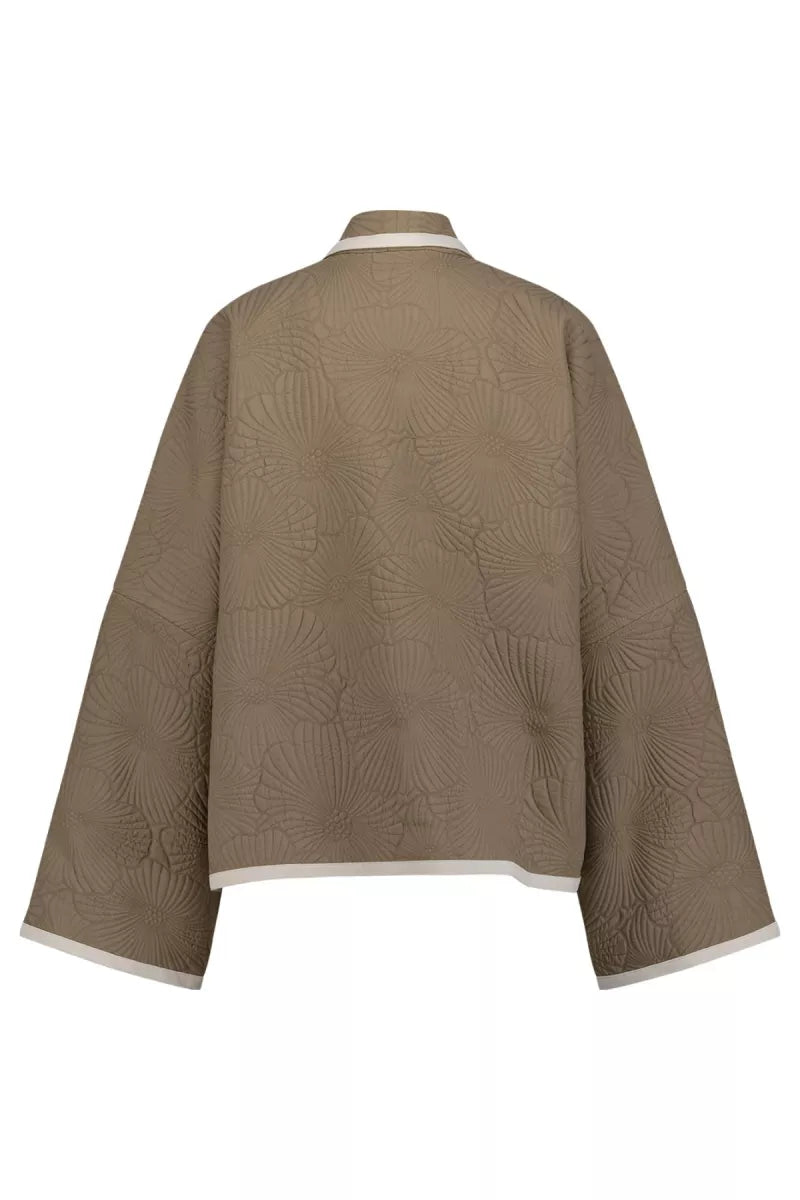 STUDIO ANNELOES Oralee flower jacquard jacket