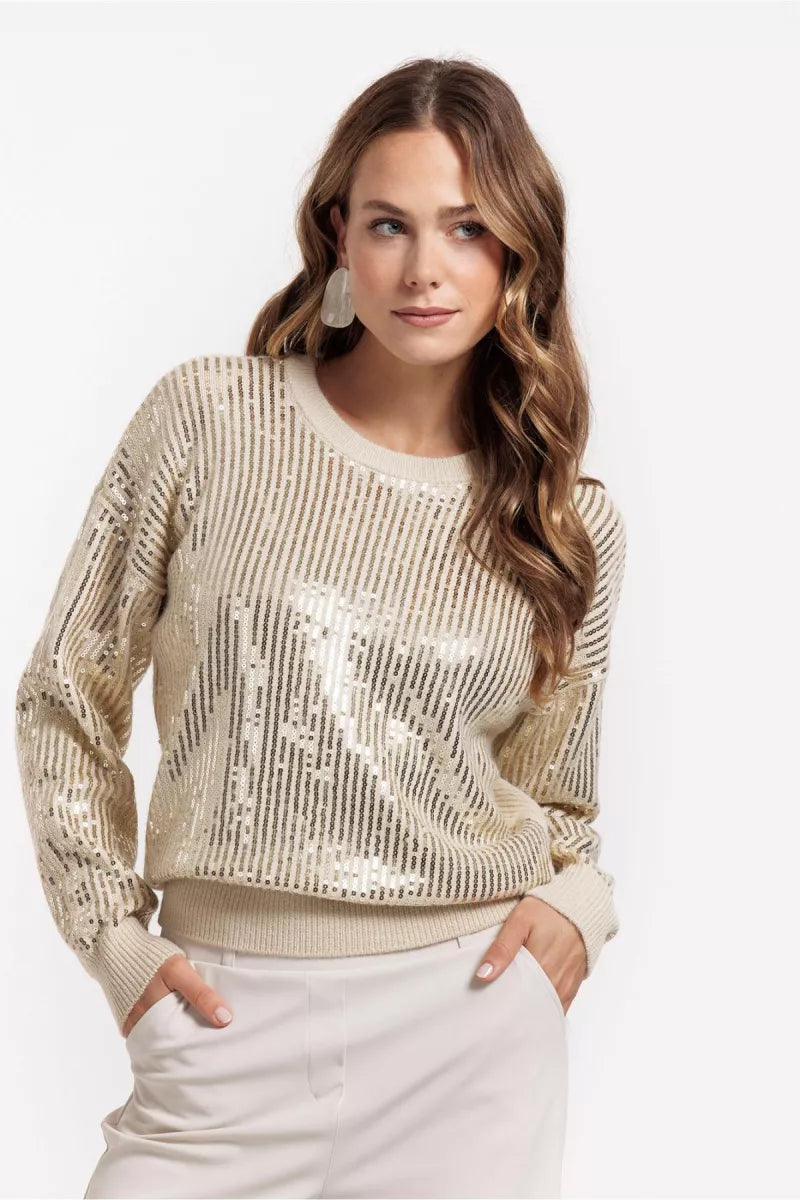 STUDIO ANNELOES Shelby sequins pullover