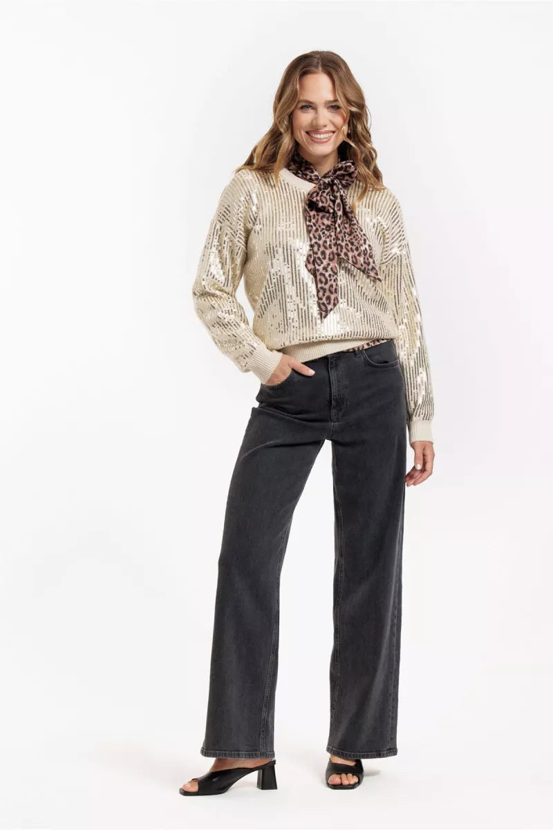 STUDIO ANNELOES Shelby sequins pullover