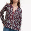 STUDIO ANNELOES Veerle Leaves crepe blouse