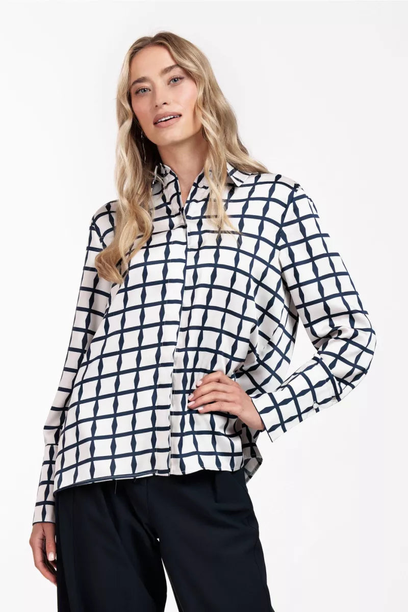 STUDIO ANNELOES Yara squares blouse