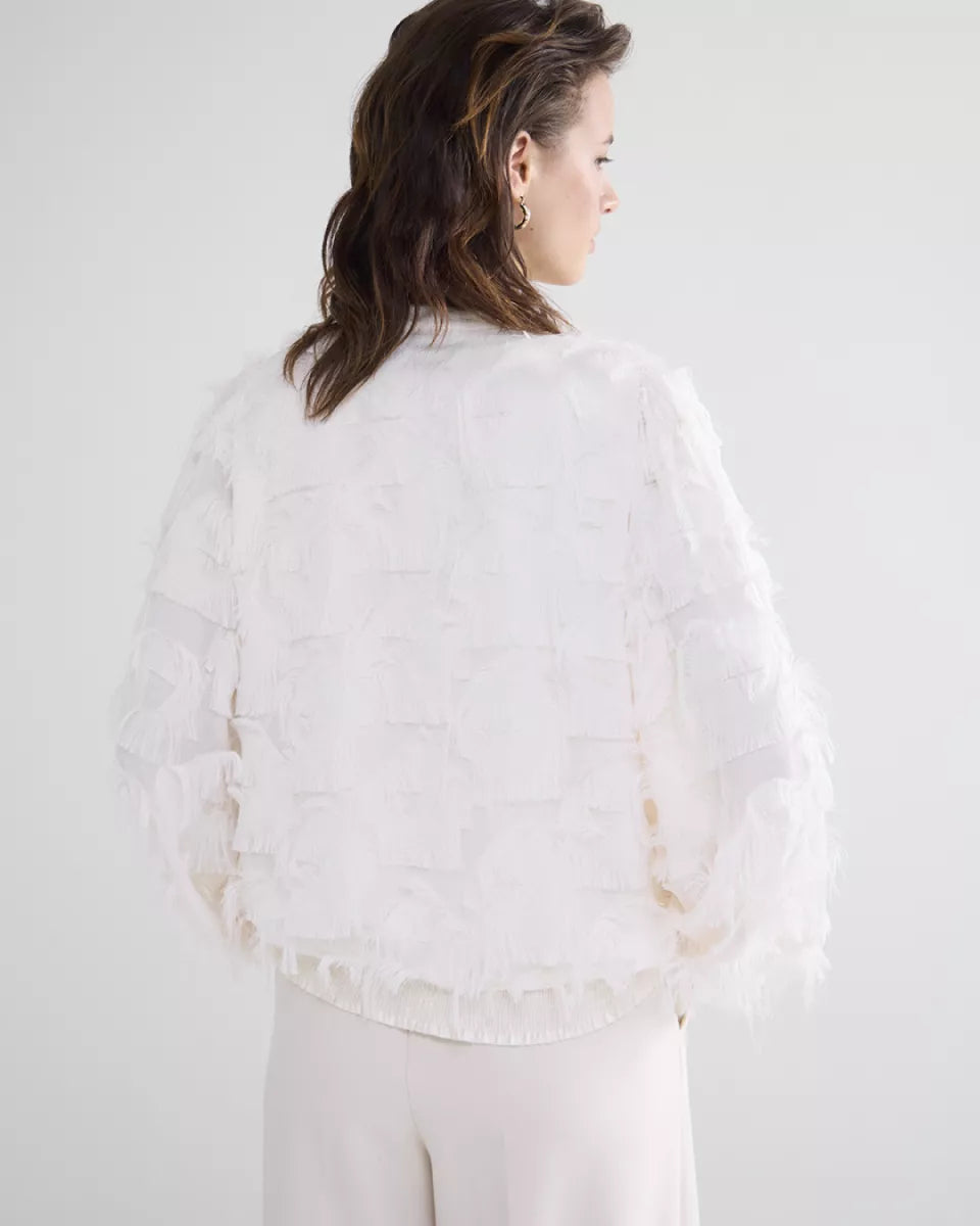 SUMMUM Blouse Fringe Fluffy