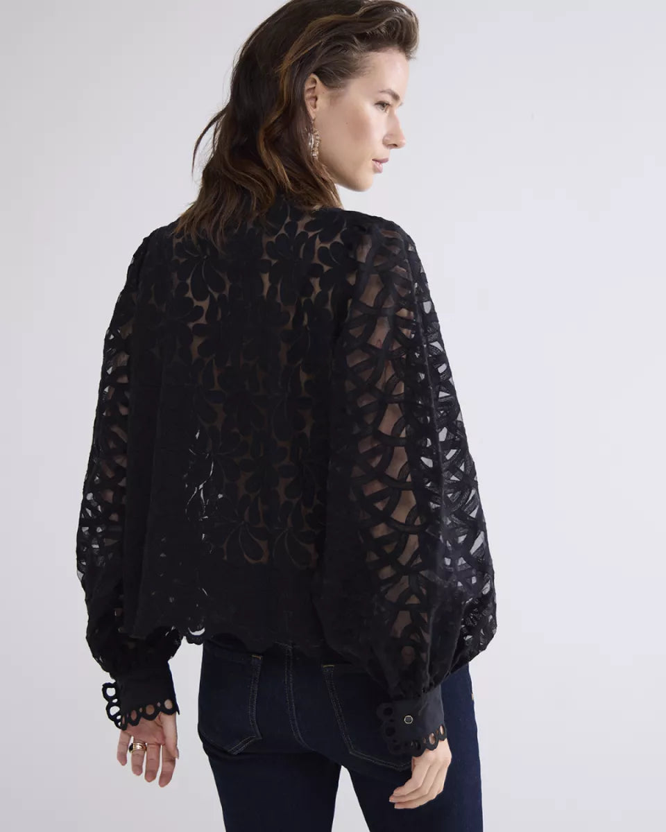 SUMMUM Blouse Lace Organza