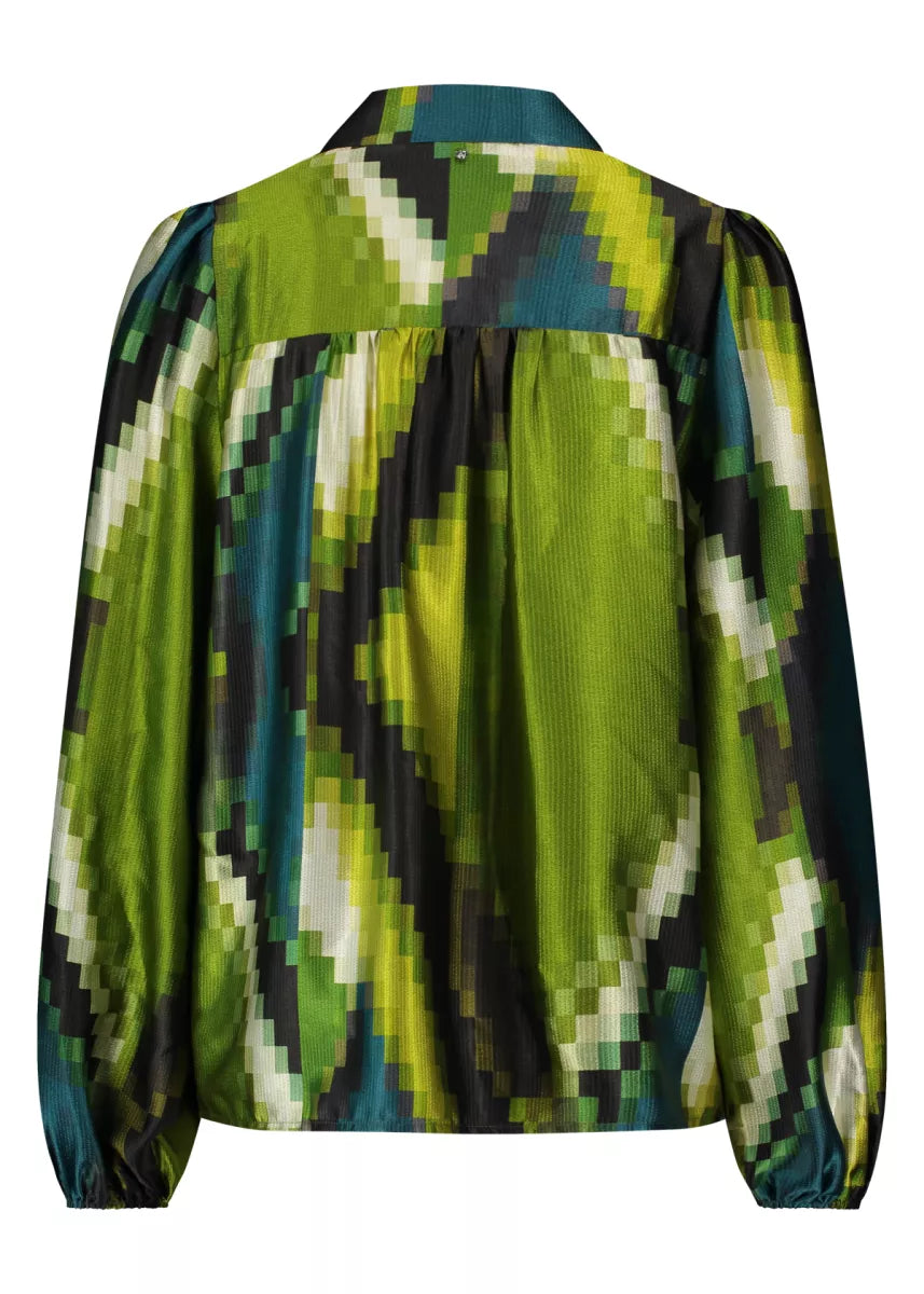 TRAMONTANA Blouse Pixeled Forest