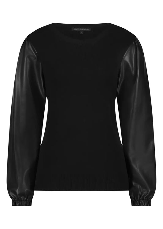 TRAMONTANA Jumper PU Sleeves