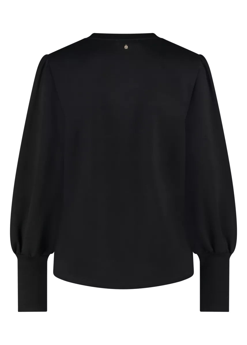 TRAMONTANA Jumper Sweater Gatering - Black