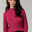 TRAMONTANA Mock Neck Fancy Structure