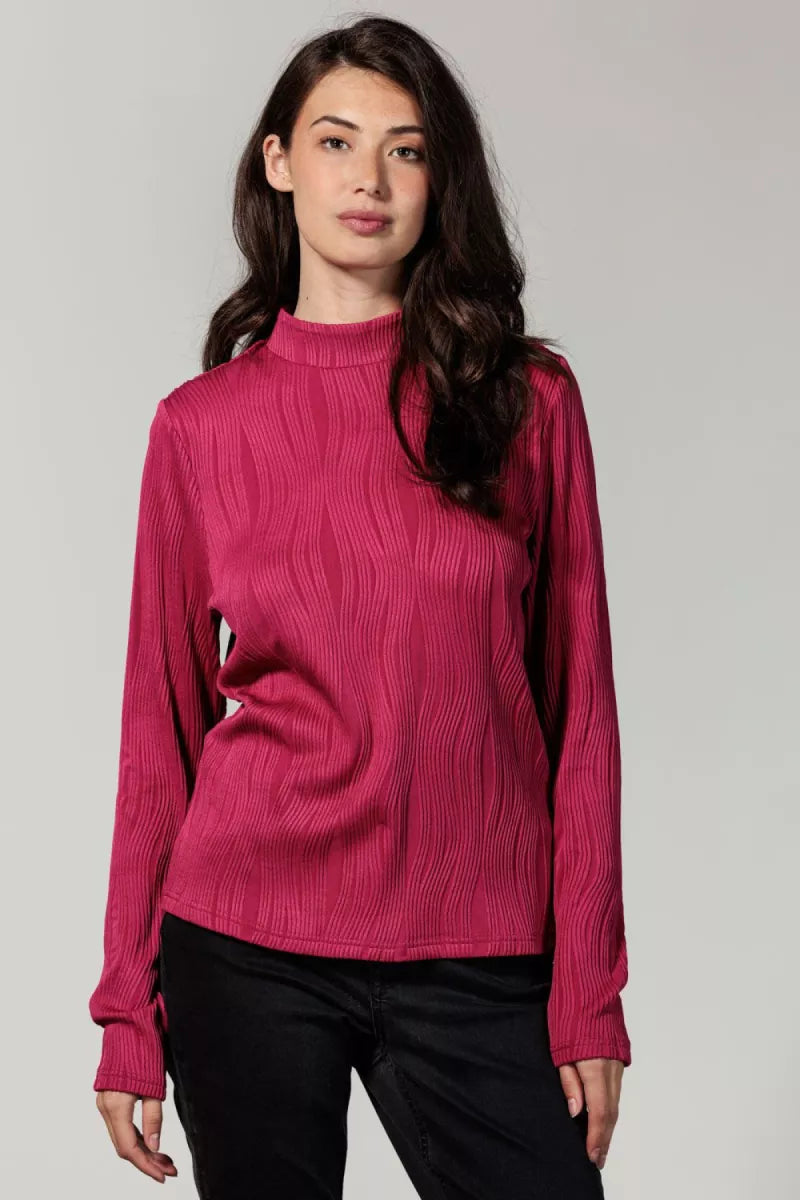 TRAMONTANA Mock Neck Fancy Structure