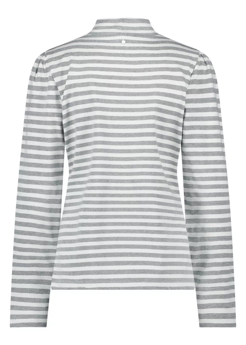 TRAMONTANA Mock neck Lurex Stripes