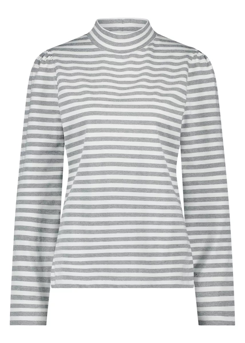 TRAMONTANA Mock neck Lurex Stripes