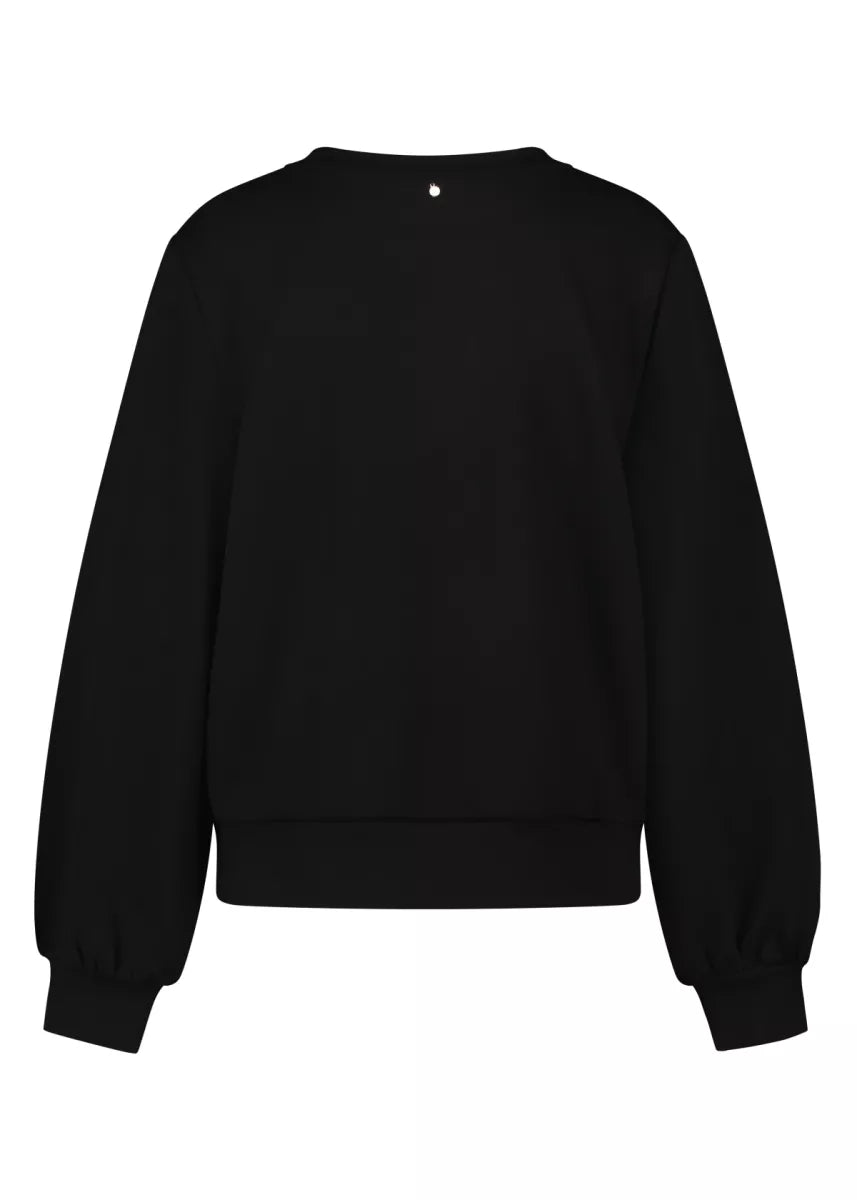 TRAMONTANA Sweater Sailor Buttons - Zwart