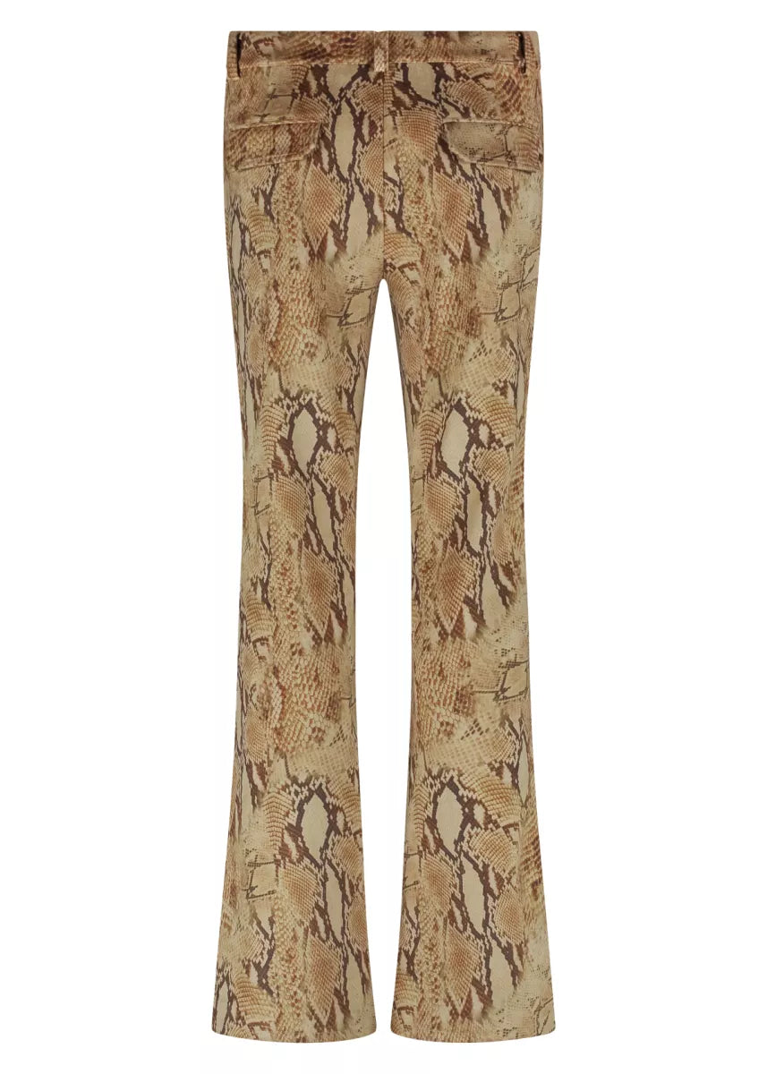 TRAMONTANA Trousers Beige Snake