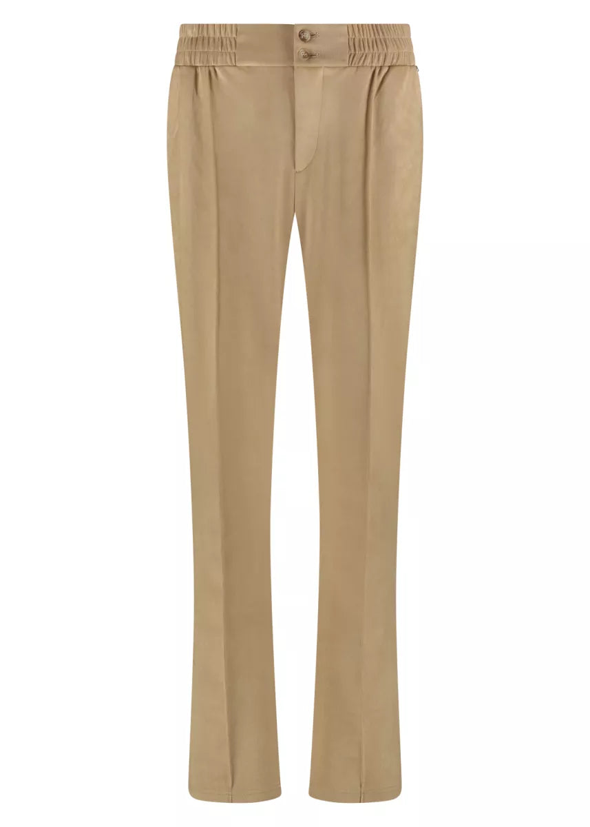 TRAMONTANA Trousers Flared Suedine