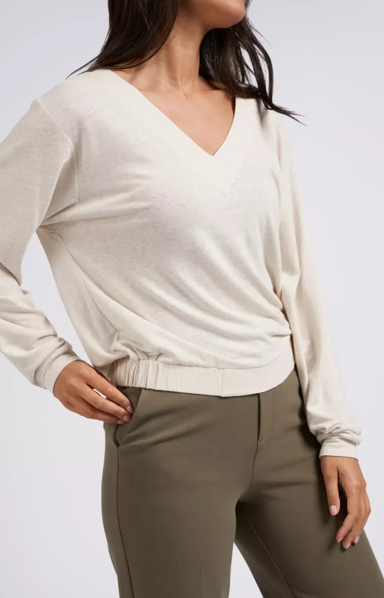 YAYA V-neck Top Light