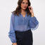 Ydence Nola Blouse - Soft Blue