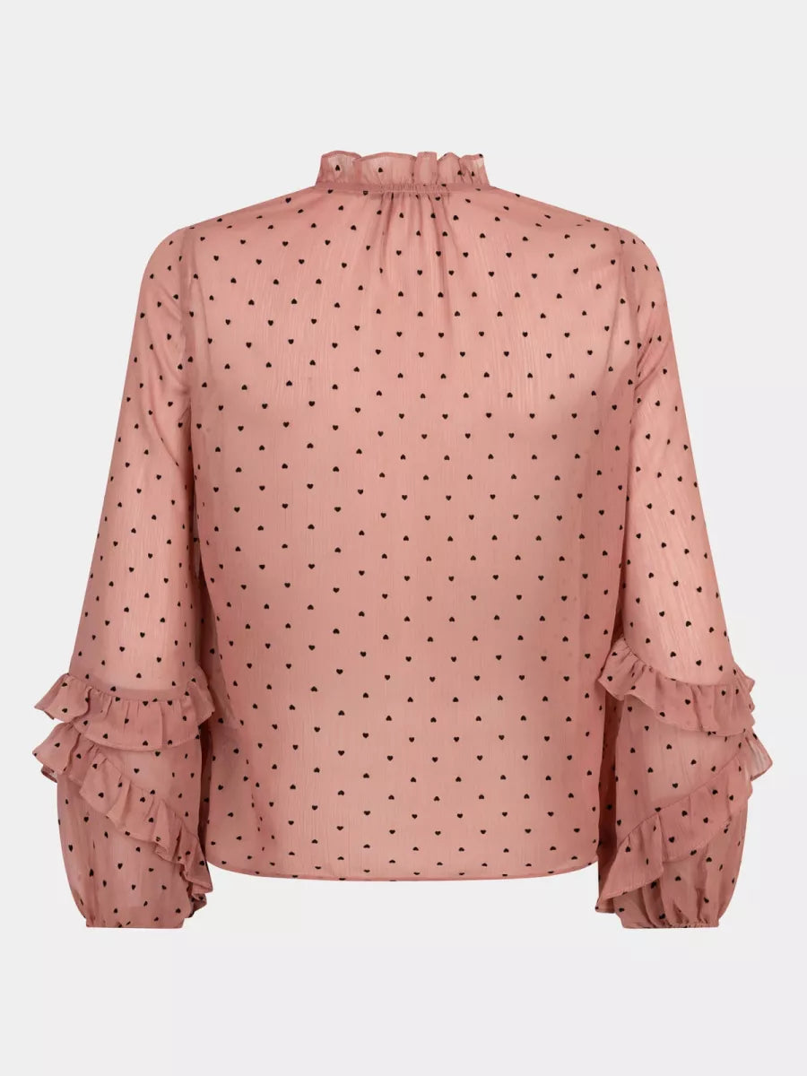 Ydence Nola Blouse - Soft Pink