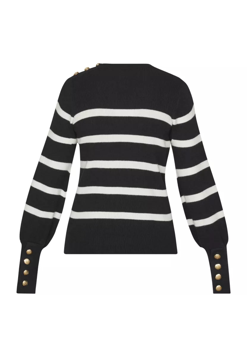 SISTERS POINT Hani Stripe - Black