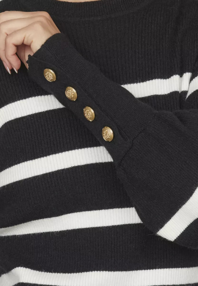 SISTERS POINT Hani Stripe - Black